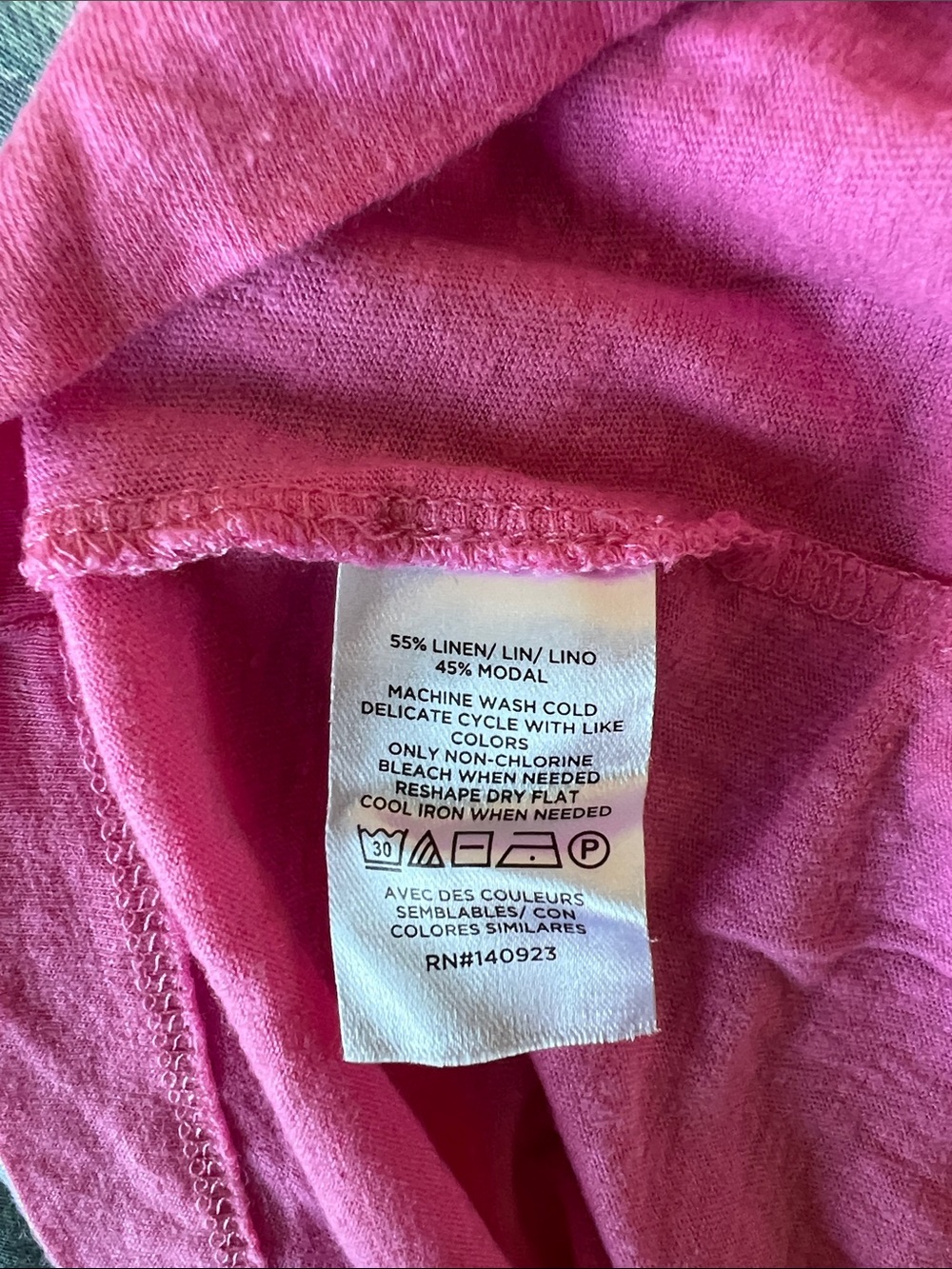 LOFT Raspberry Pink Short Sleeve Tee - Picture 3 of 5